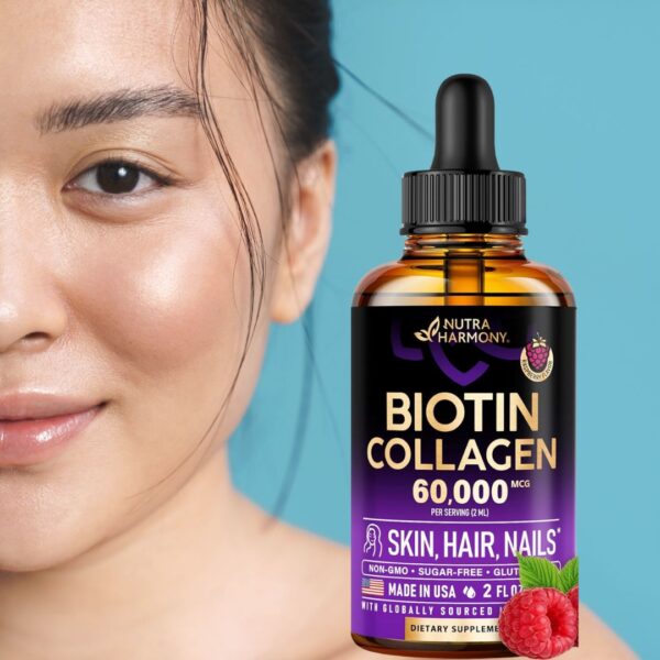 Biotin and collagen drops 60ml made in USA