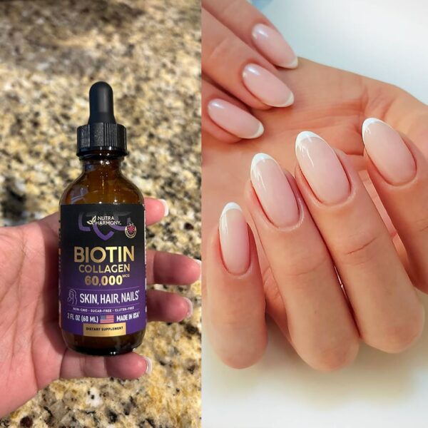 Biotin and collagen drops 60ml made in USA - Image 7